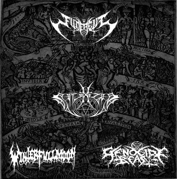 WINTERFULLMOON / FUNEREUS / SATANIZER / GENOCIDE BEAST – Split CD