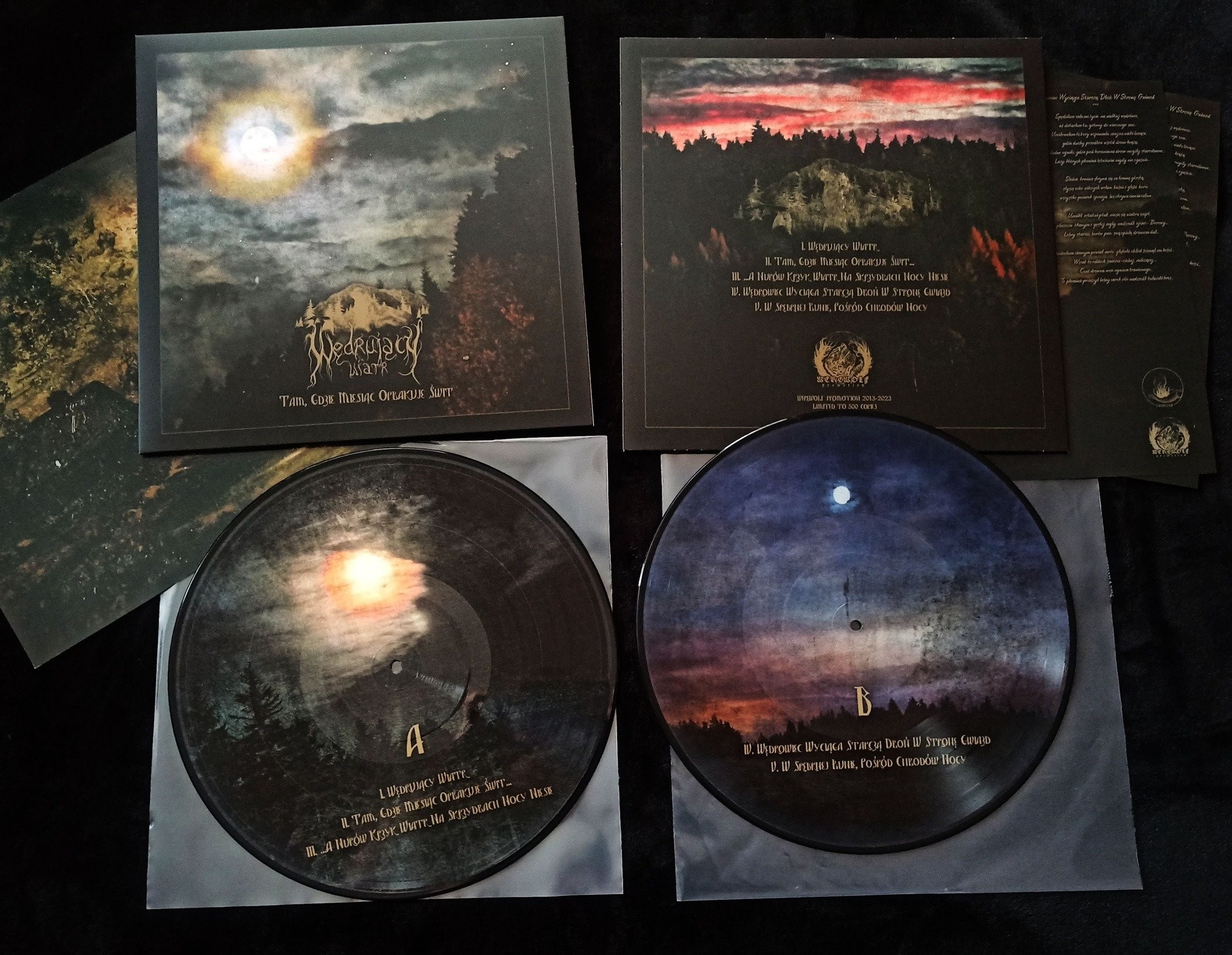 WEDRUJACR WIATR - "Tam, Gdzie Miesiąc Opłakuje Świt" PIC 12"LP