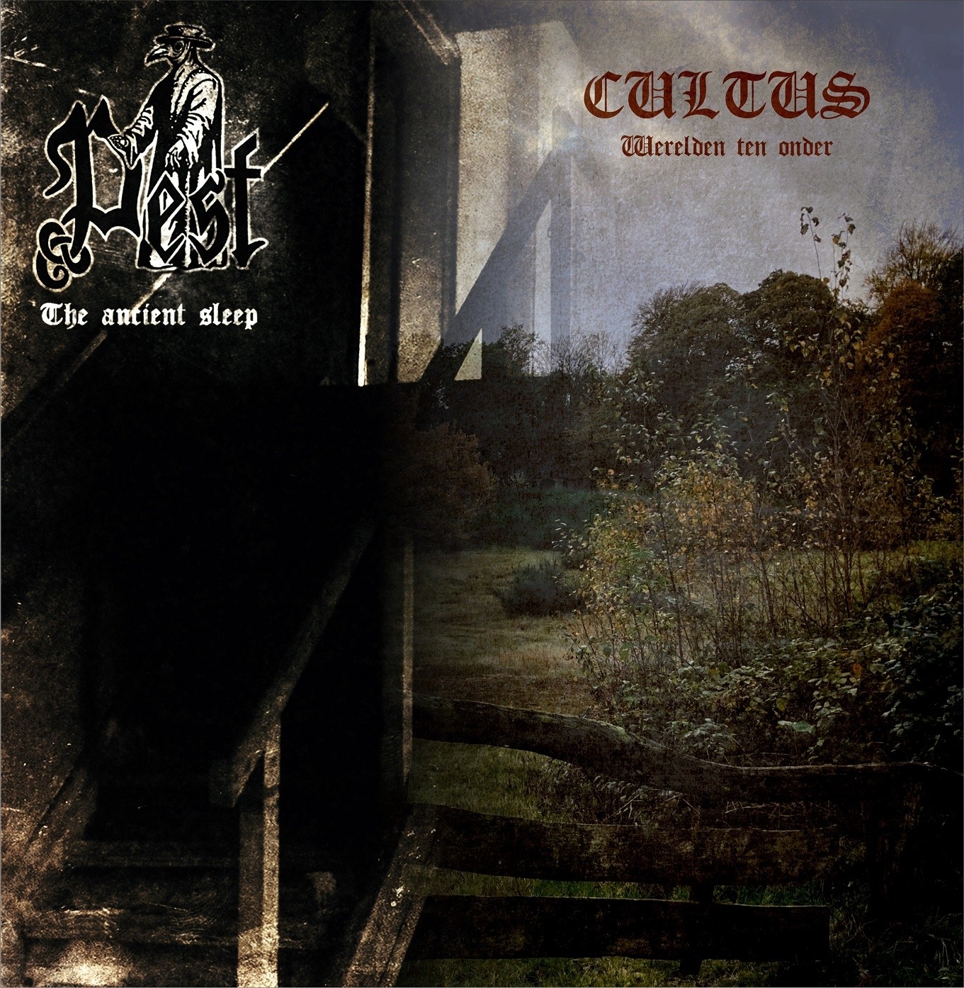 CULTUS / PEST – Werelden ten onder / The ancient sleep Split LP