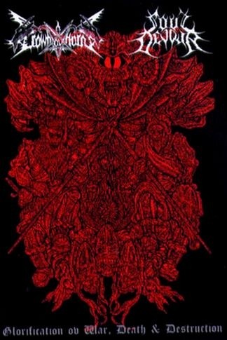 CROWN OV HORNS / SOUL DEVOUR - Glorification ov War, Death & Destruction Split Tape