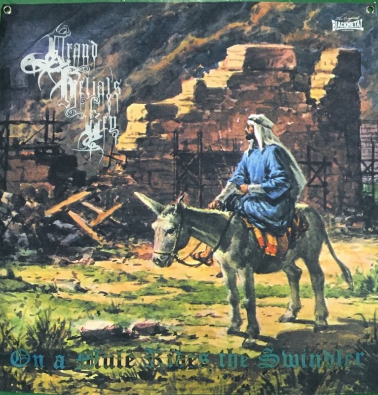 GRAND BELIAL'S KEY - On A Mule Rides the Swindler Fahne/Flag
