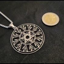 VRIL-SONNE - Kettenanhänger mit Kette (Groß)