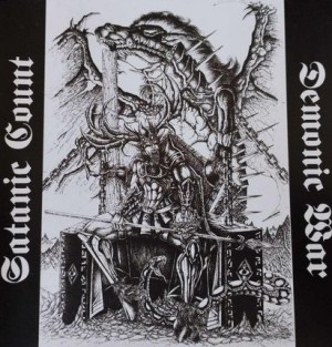 SATANIC COUNT / DEMONIC WAR - Satanic War Split CD
