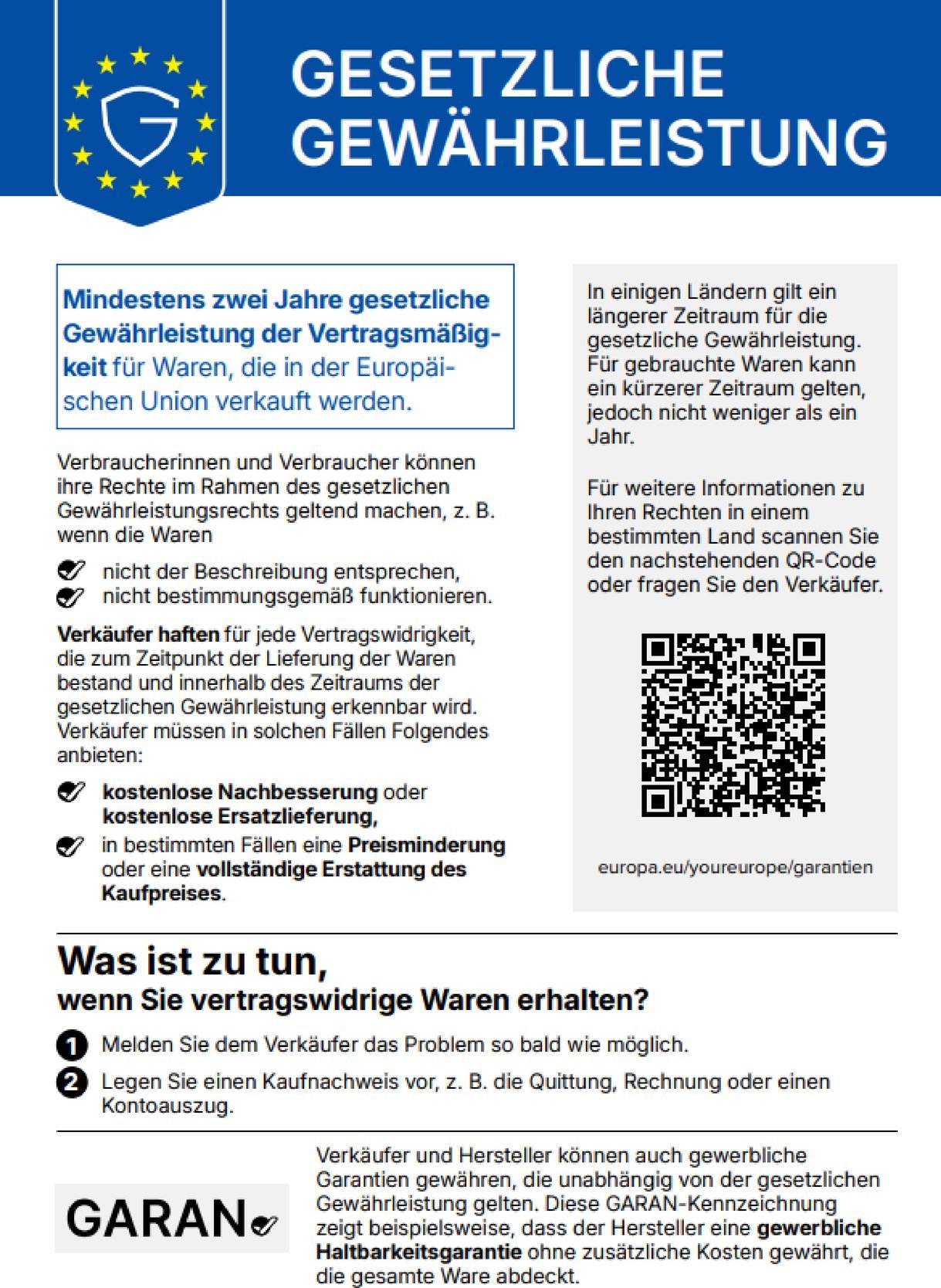 EU-Gewährleistung